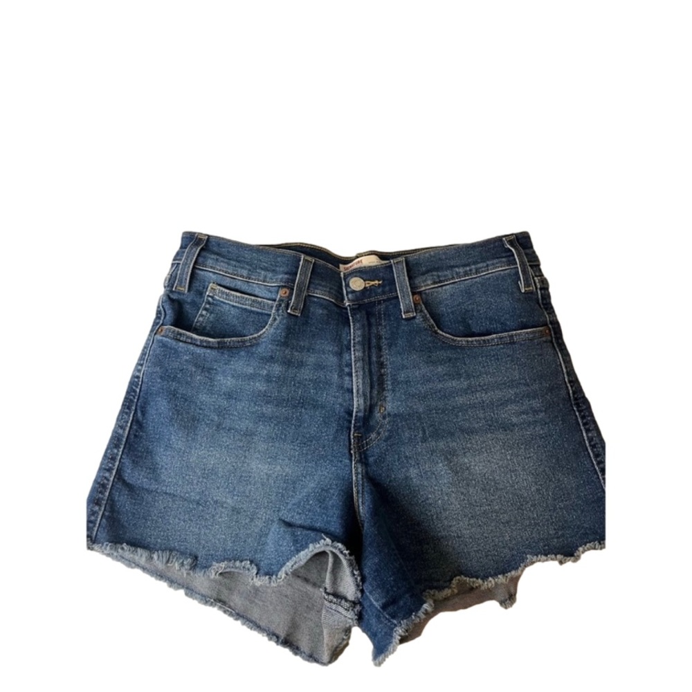 Levi's Women's Size 10 Heritage High Rise Jean Shorts Frayed Hem Denim Cutoff